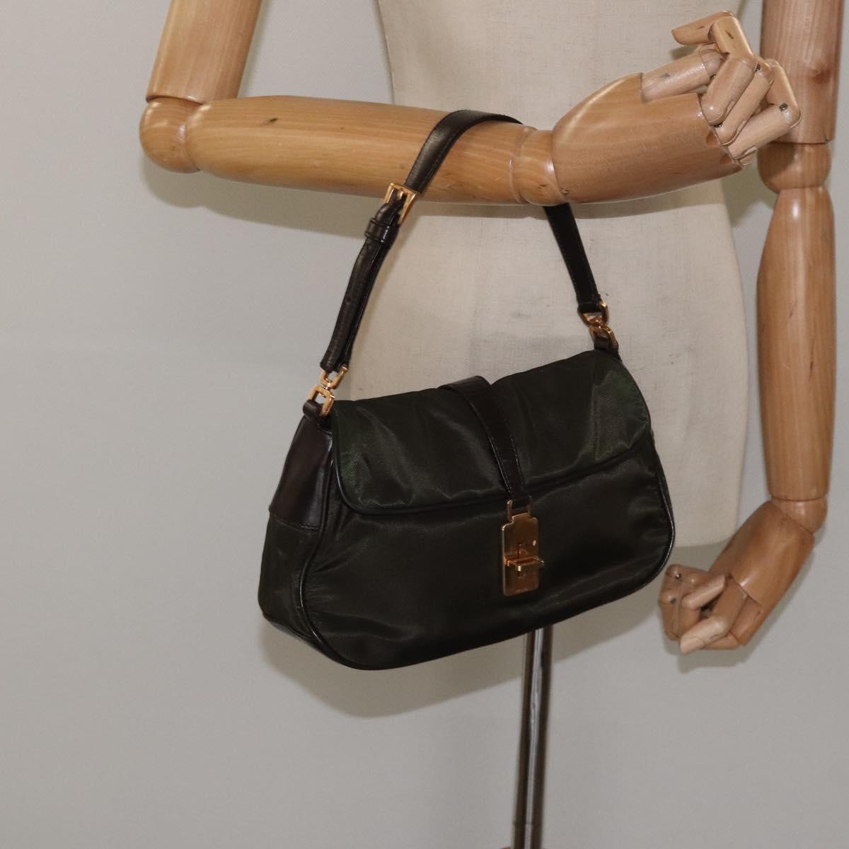 Prada Re-Nylon Green Synthetic Handbag (Pre-Owned)