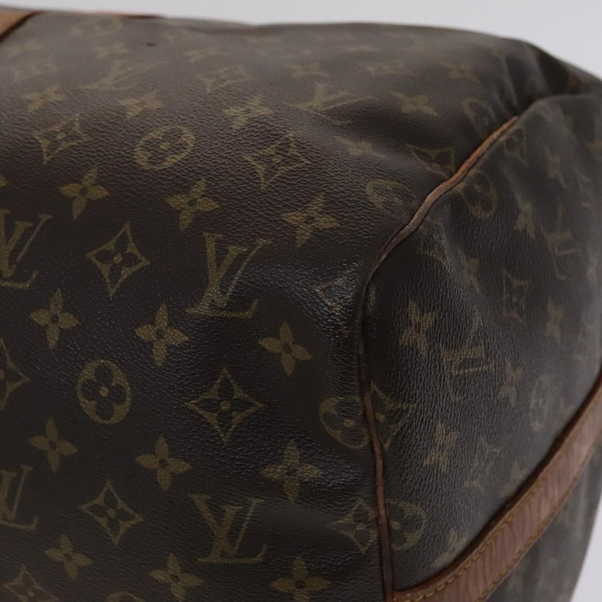 Louis Vuitton Keepall Bandouliere 55 Brown Canvas Travel Bag (Pre-Owned)