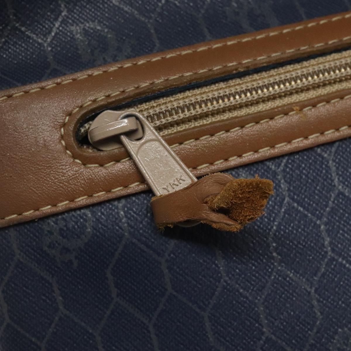 Dior Honeycomb Navy Canvas Clutch Bag (Pre-Owned)
