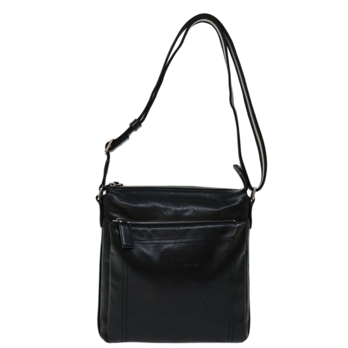 Bally -- Black Leather Shoulder Bag (Pre-Owned)