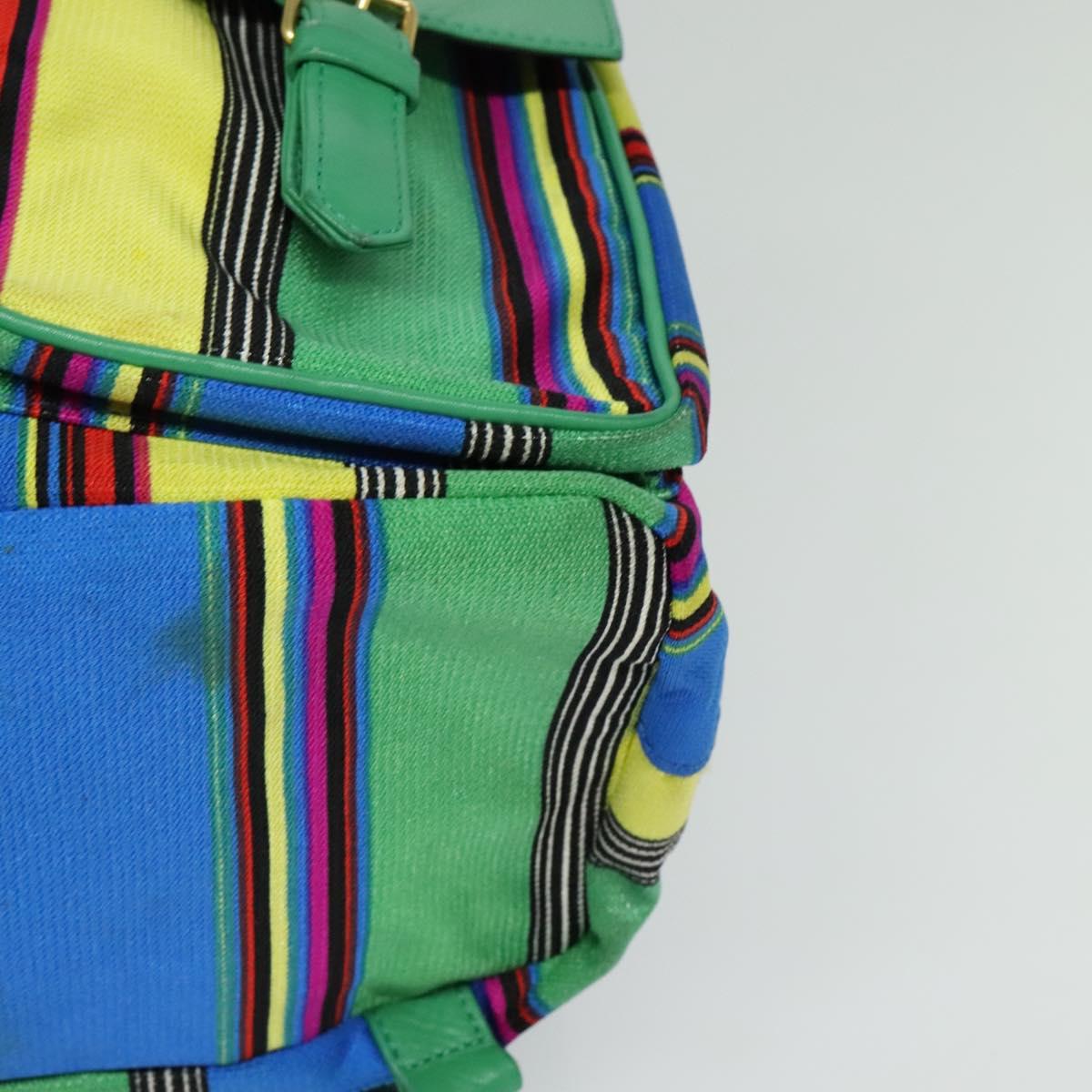 Versace Multicolour Nylon Backpack Bag (Pre-Owned)