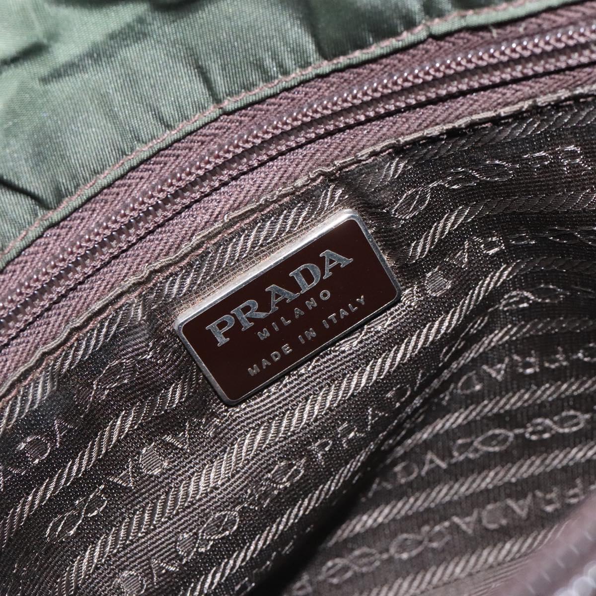 Prada Tessuto Khaki Nylon Tote Bag (Pre-Owned)