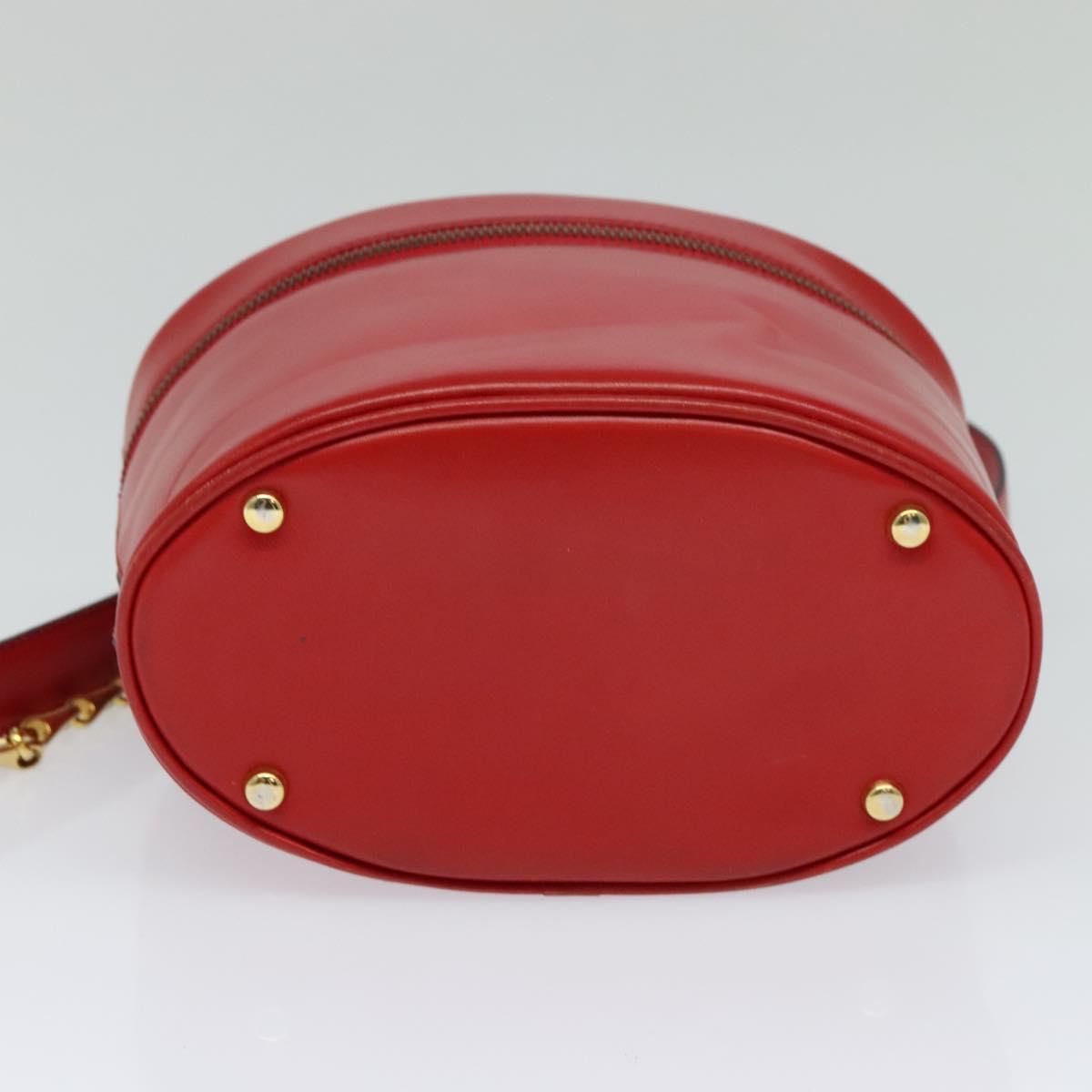 Céline Vanity Red Leather Shoulder Bag (Pre-Owned)