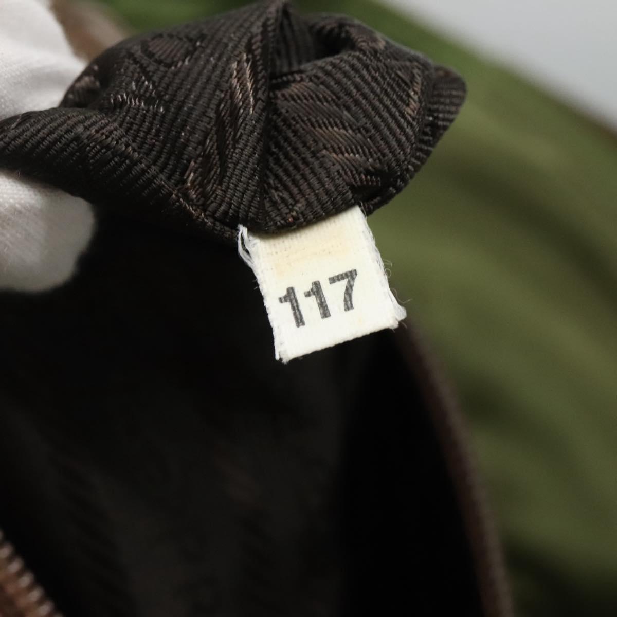 Prada Re-Nylon Khaki Nylon Shoulder Bag (Pre-Owned)