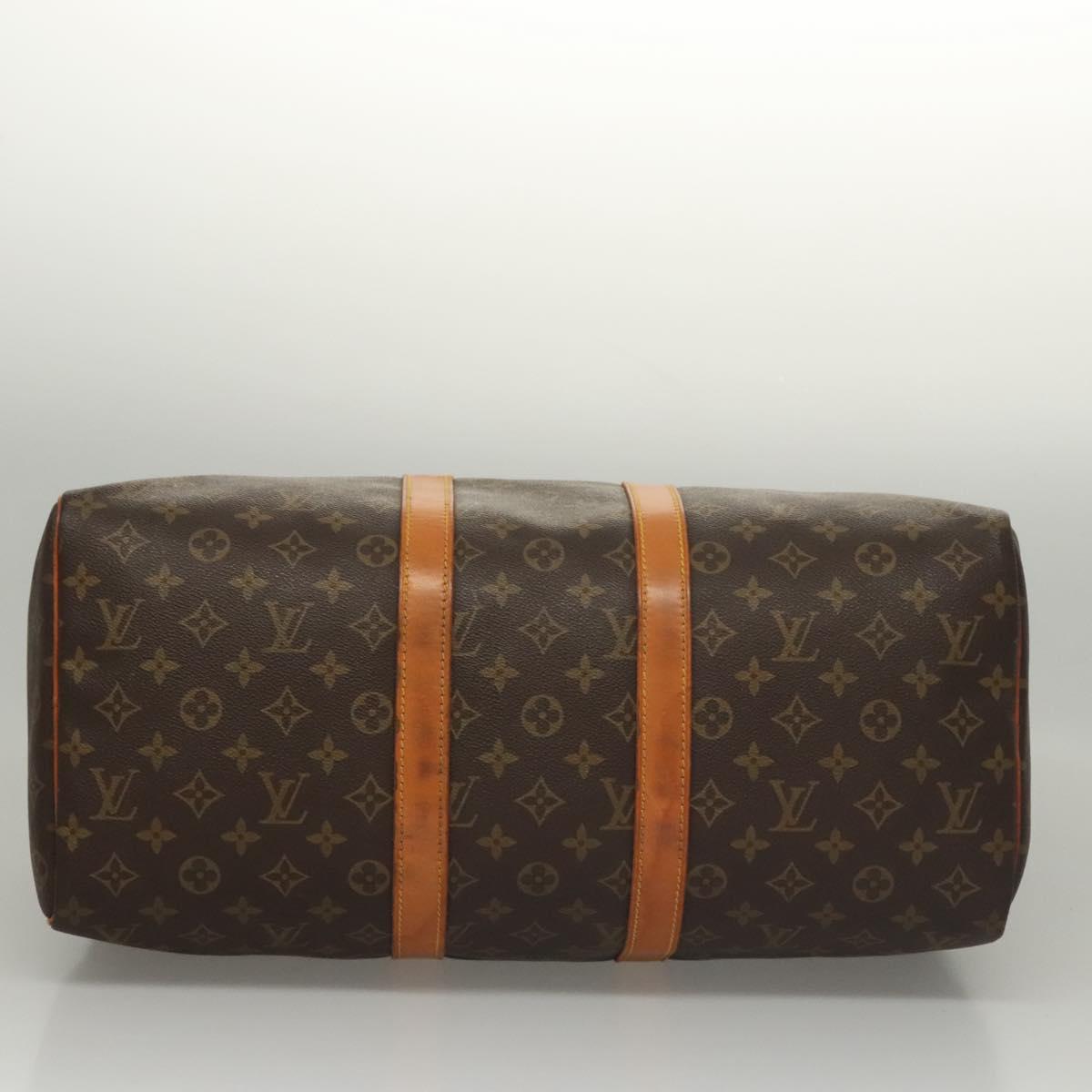 Louis Vuitton Keepall 45 Brown Canvas Travel Bag (Pre-Owned)