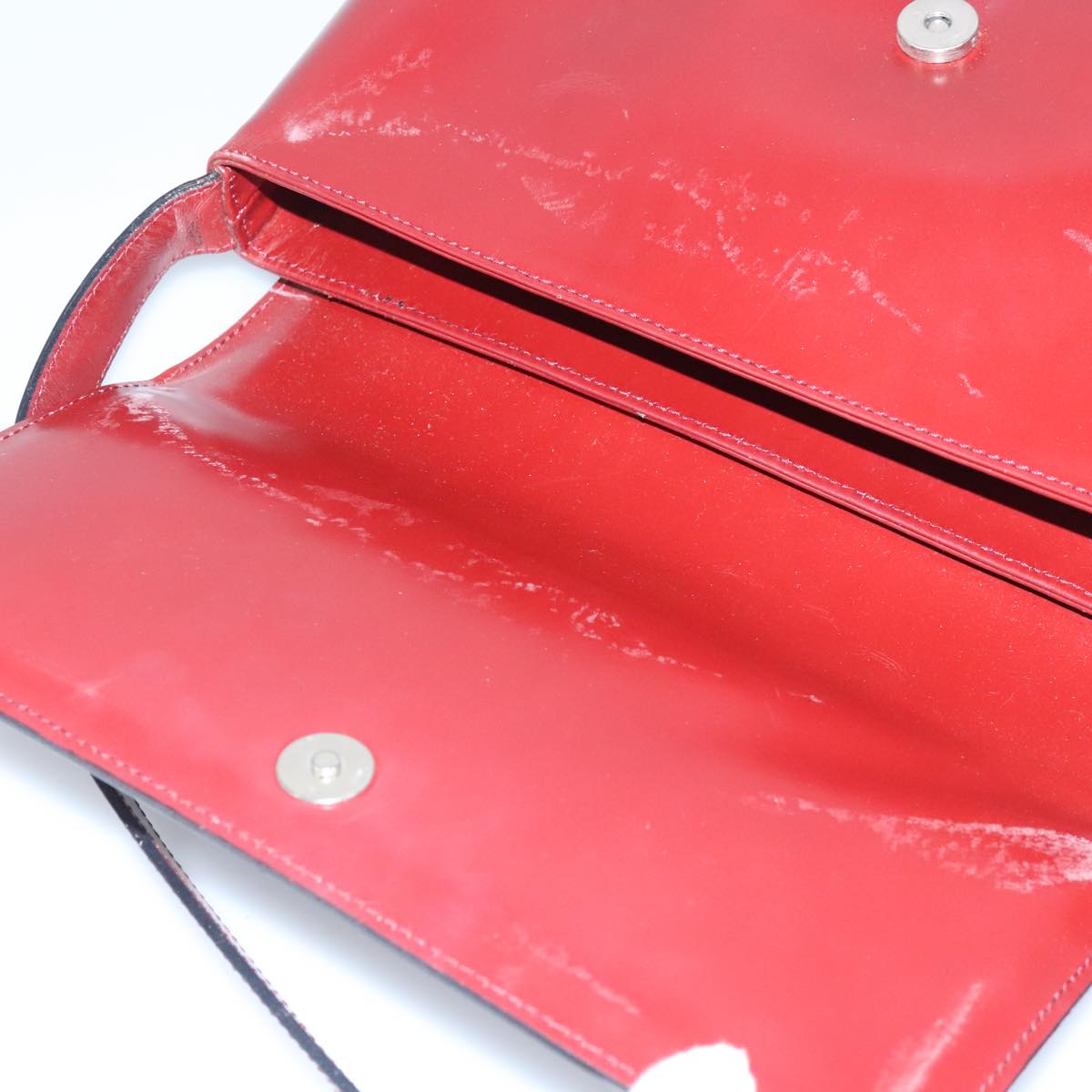 Burberry Red Leather Shoulder Bag (Pre-Owned)