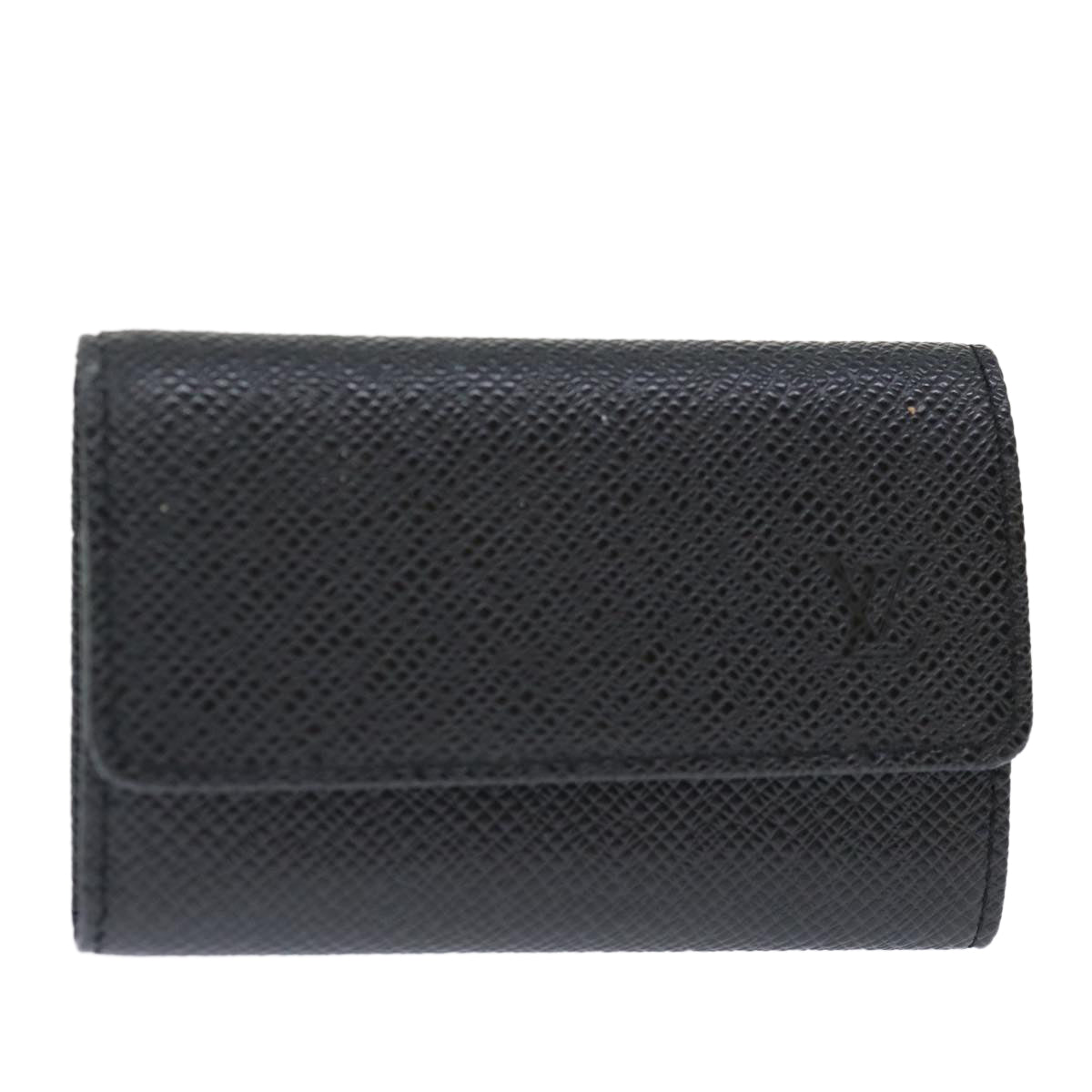 Louis Vuitton 6 Key Holder Black Leather Wallet (Pre-Owned)