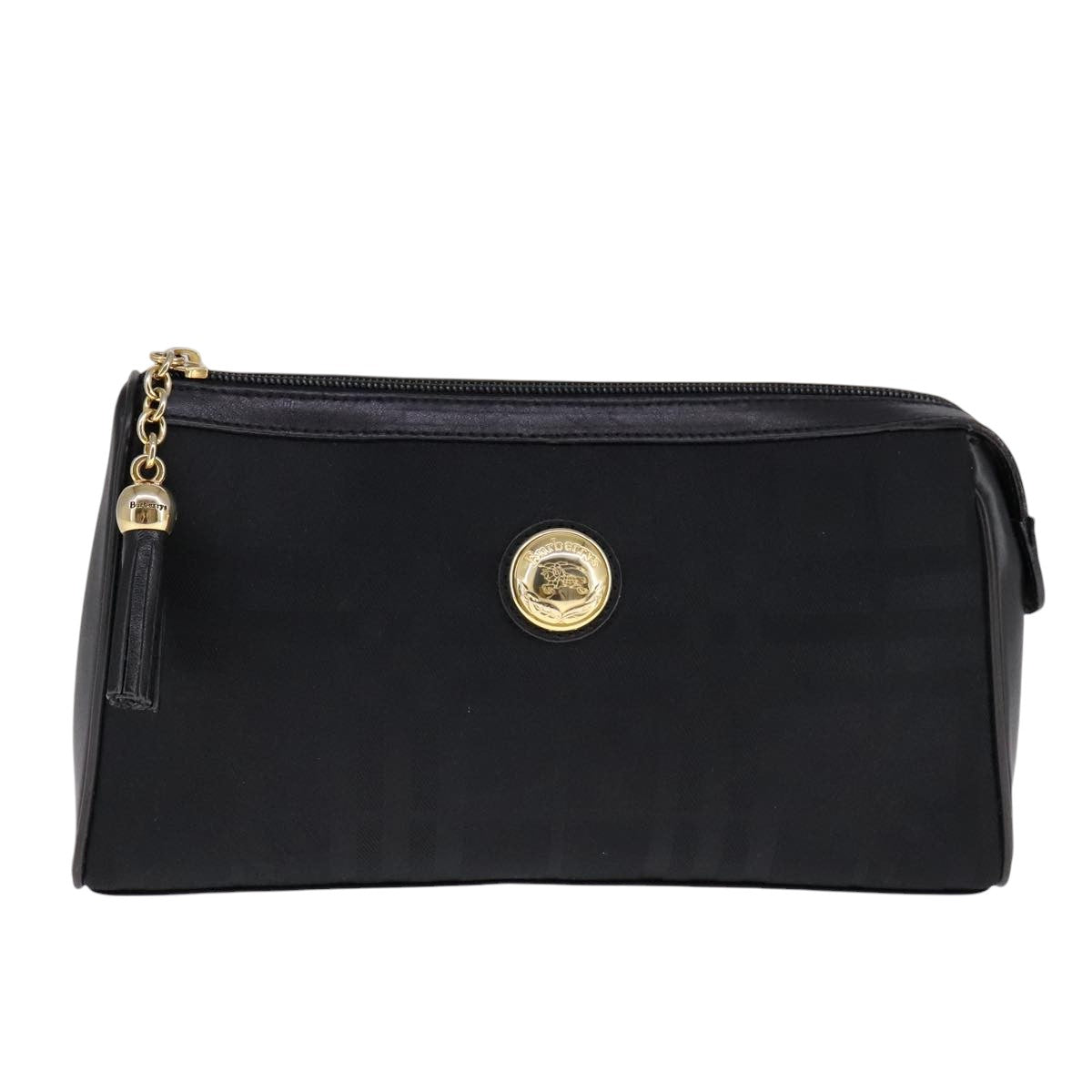 Burberry Black Canvas Clutch Bag (Pre-Owned)