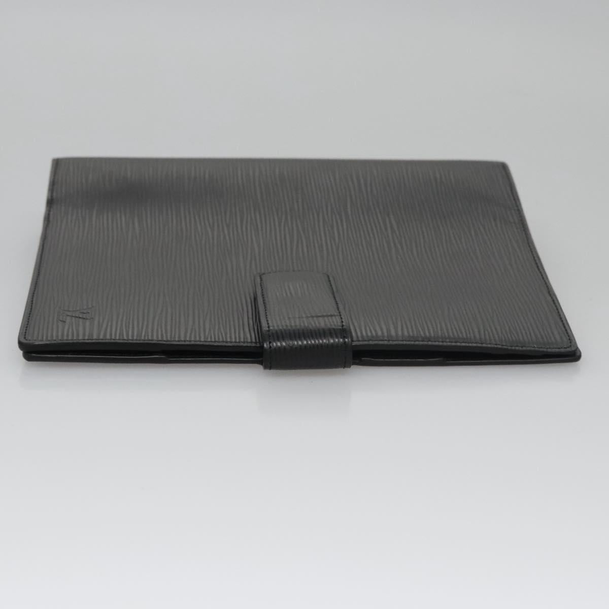 Louis Vuitton Agenda Cover Black Leather Wallet (Pre-Owned)