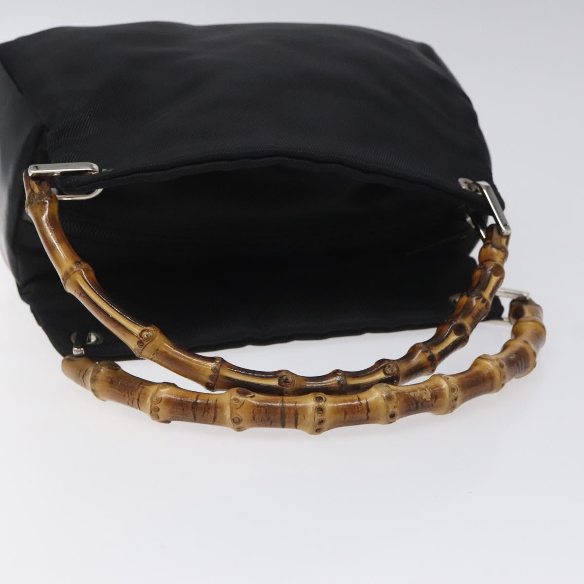 Gucci Bamboo Black Synthetic Handbag (Pre-Owned)