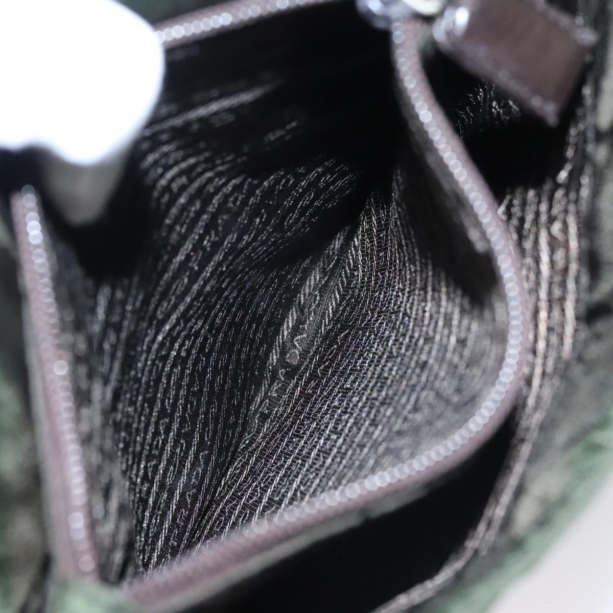 Prada Tessuto Khaki Synthetic Tote Bag (Pre-Owned)