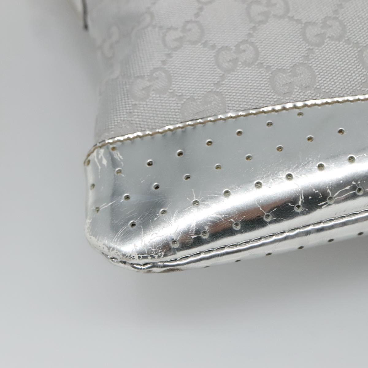 Gucci Gg Canvas Grey Canvas Shoulder Bag (Pre-Owned)