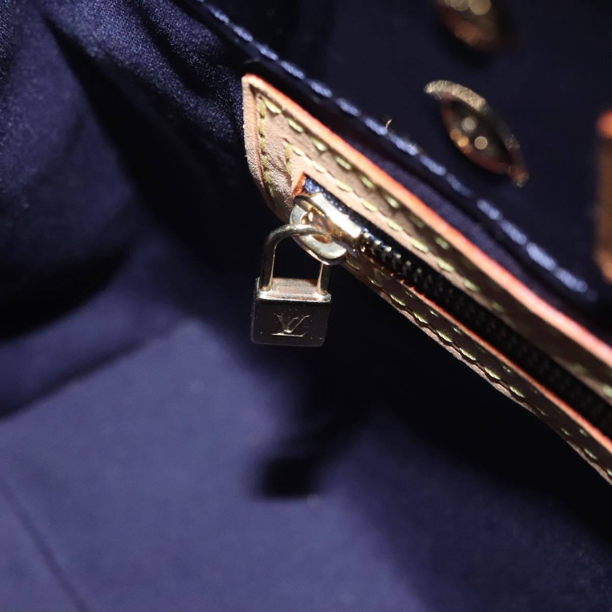 Louis Vuitton Reade Navy Patent Leather Handbag (Pre-Owned)