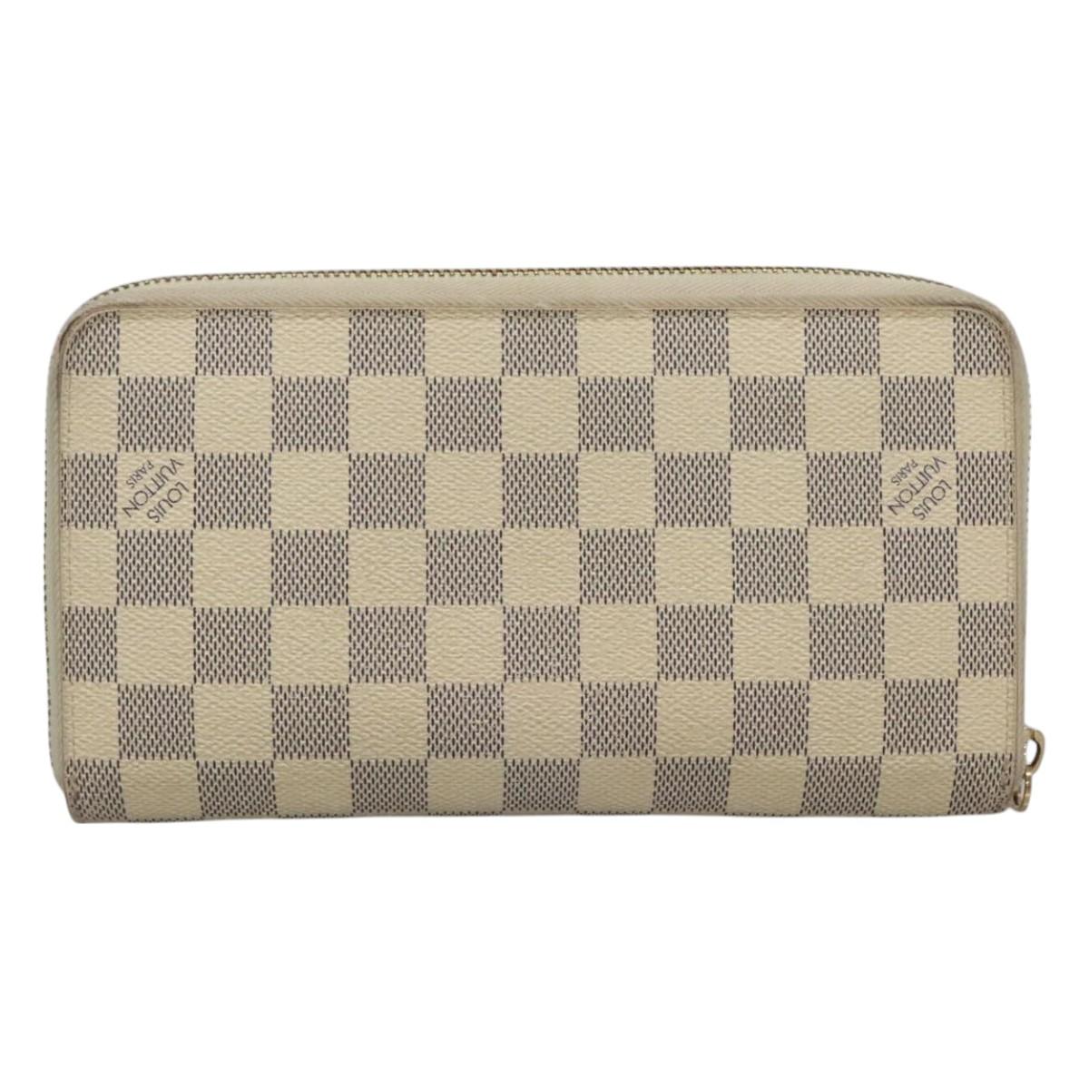 Louis Vuitton Zippy Organizer White Canvas Wallet (Pre-Owned)