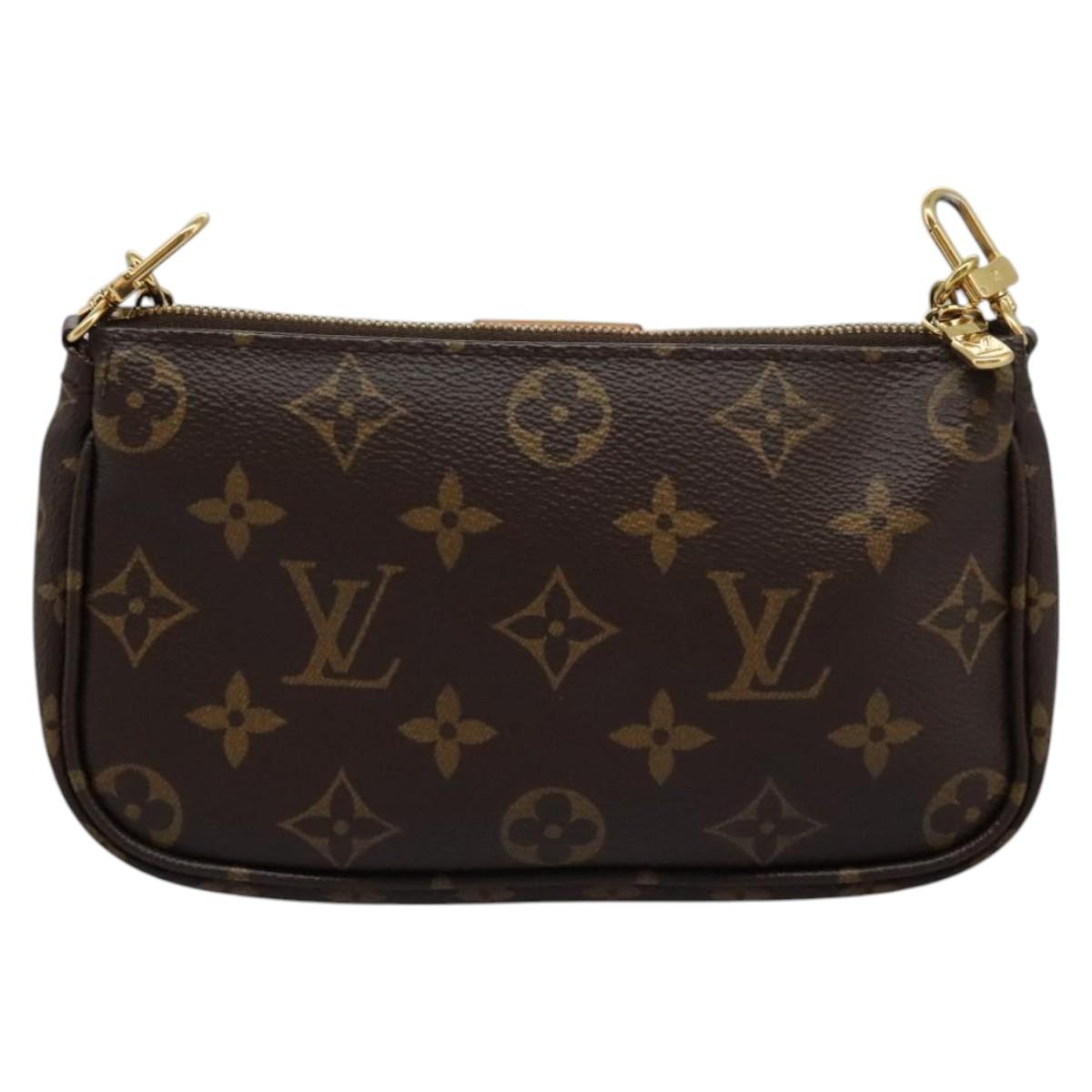 Louis Vuitton Multi Pochette Accessoires Brown Canvas Clutch Bag (Pre-Owned)