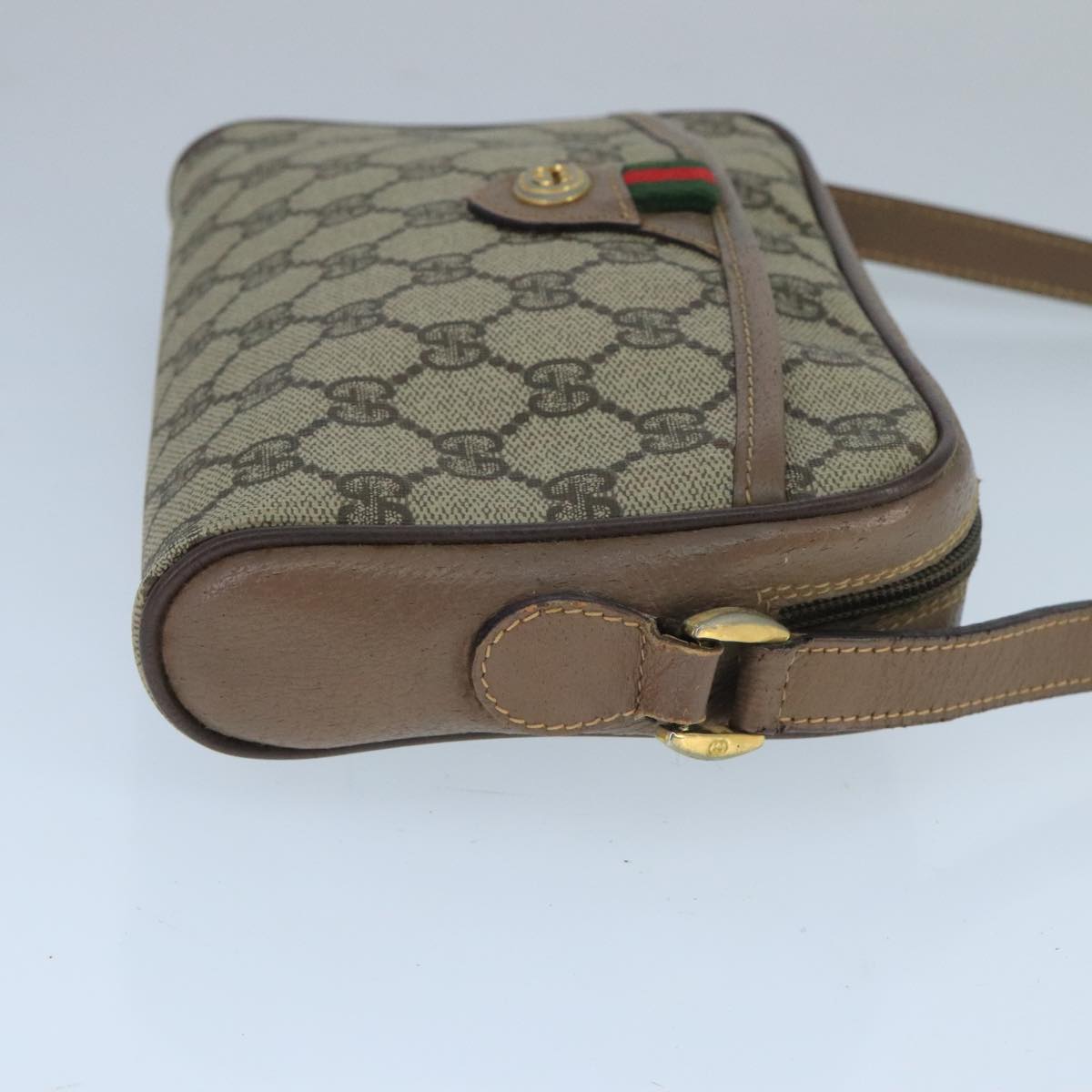 Gucci Gg Supreme Beige Canvas Shoulder Bag (Pre-Owned)