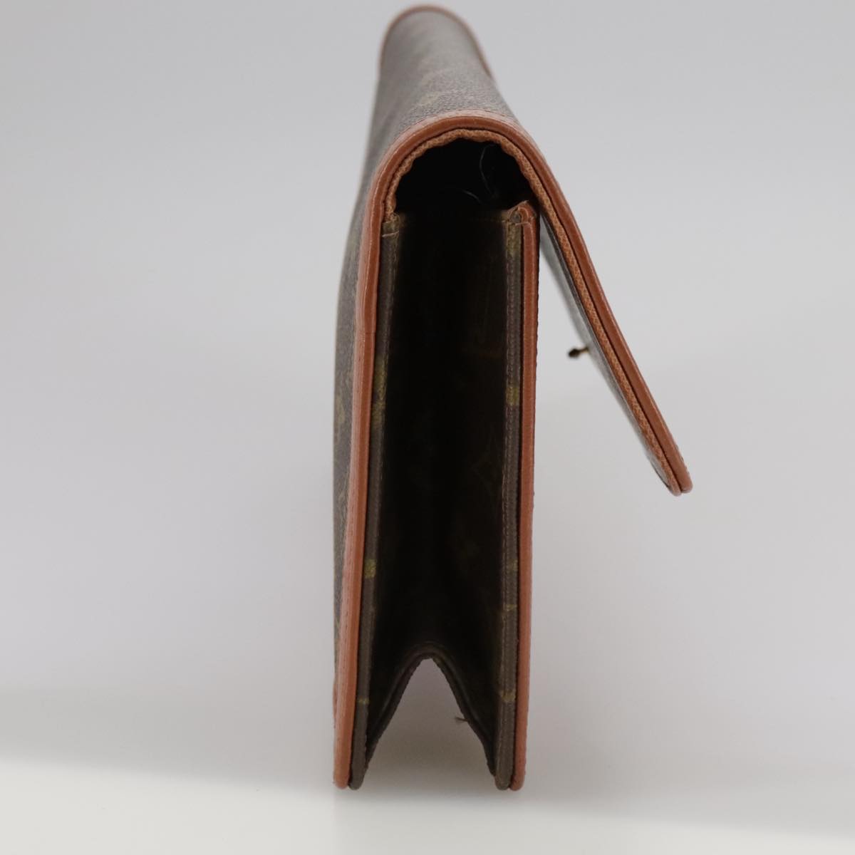 Louis Vuitton Pochette Dame Brown Canvas Clutch Bag (Pre-Owned)