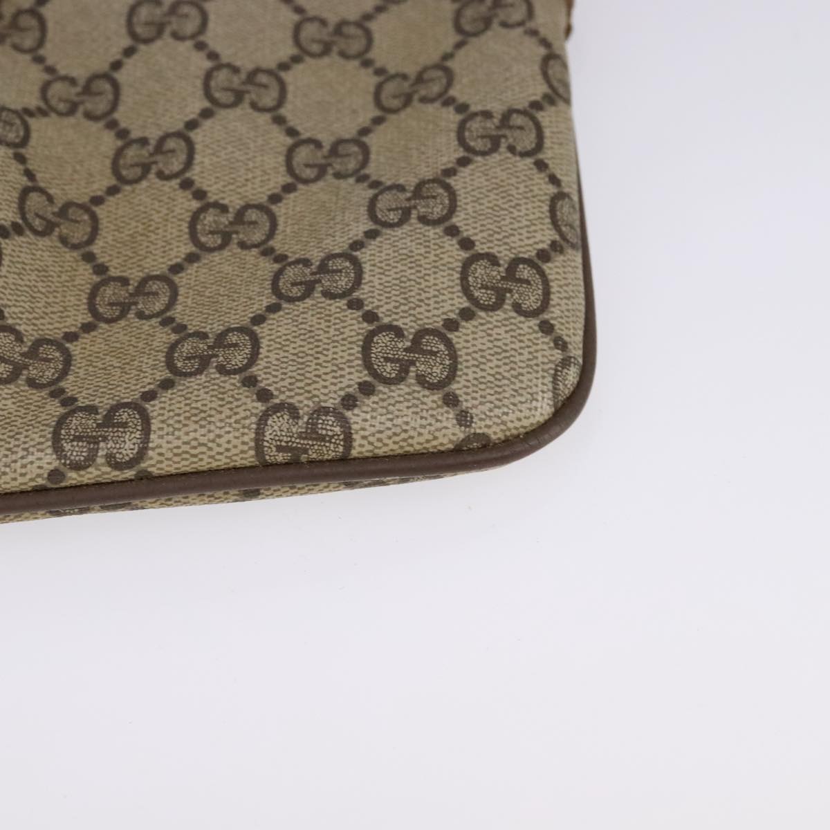 Gucci Gg Canvas Beige Canvas Shoulder Bag (Pre-Owned)