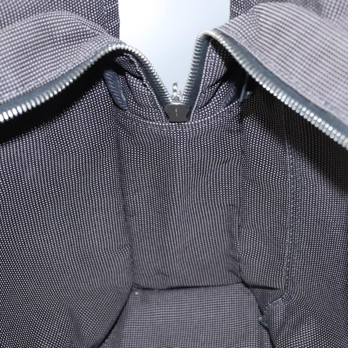Hermès Herline Grey Canvas Handbag (Pre-Owned)
