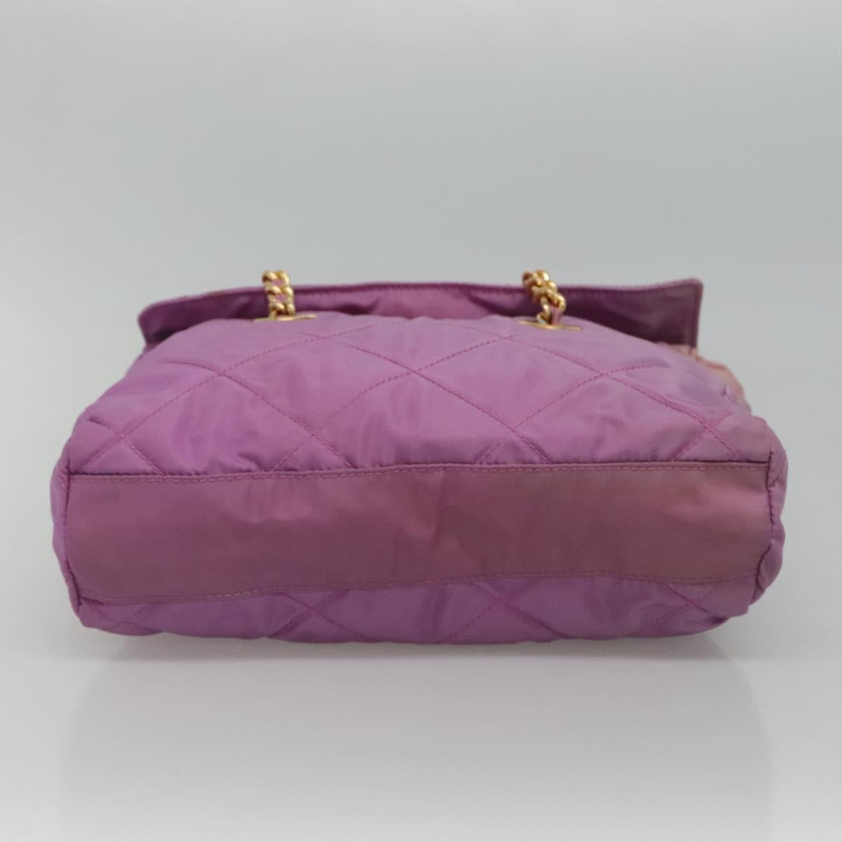 Prada Tessuto Purple Synthetic Shoulder Bag (Pre-Owned)