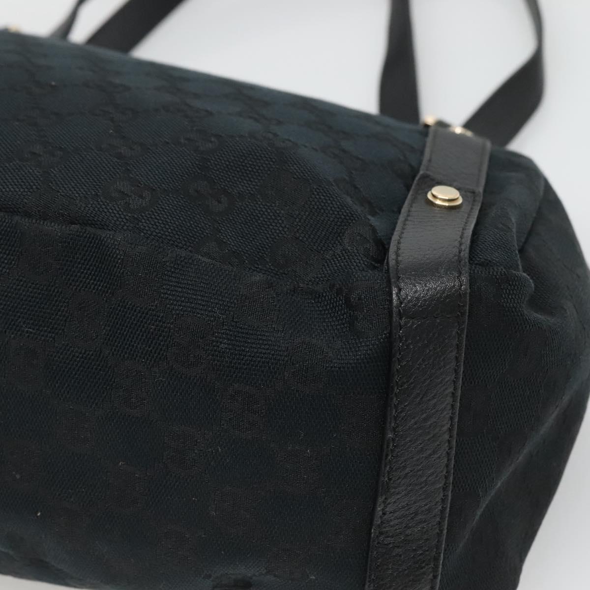 Gucci Abbey Black Canvas Tote Bag (Pre-Owned)