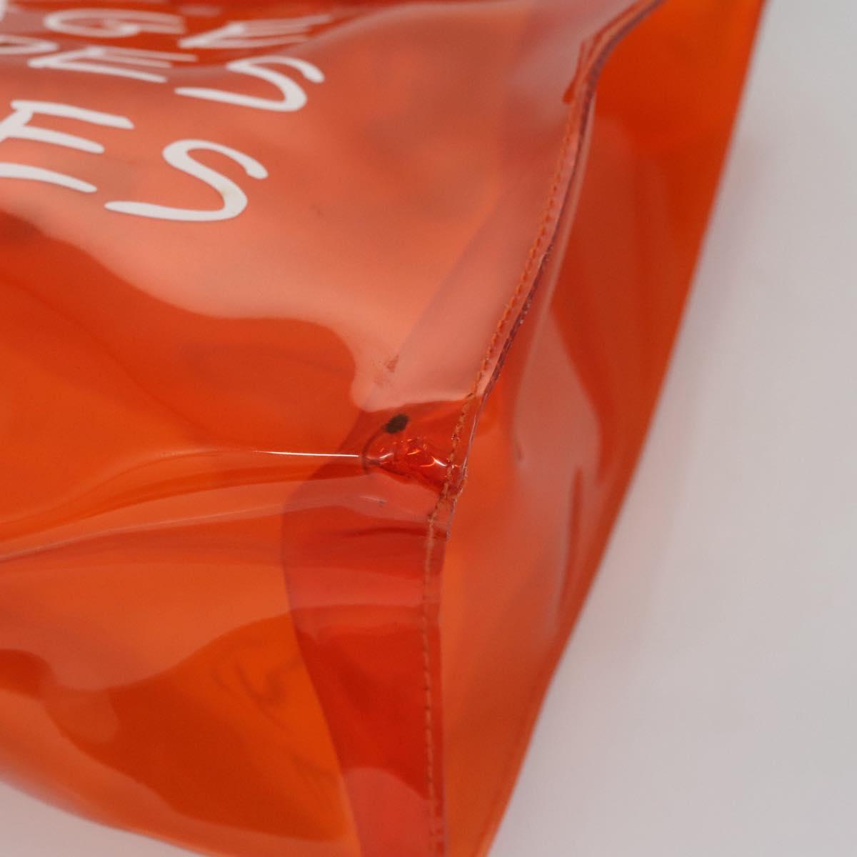 Hermès Orange Vinyl Handbag (Pre-Owned)