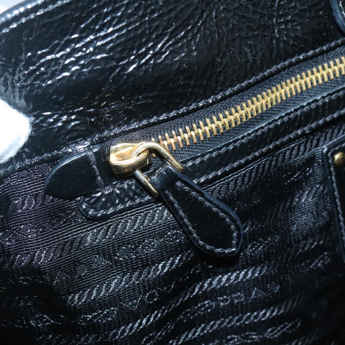 Prada Black Patent Leather Tote Bag (Pre-Owned)