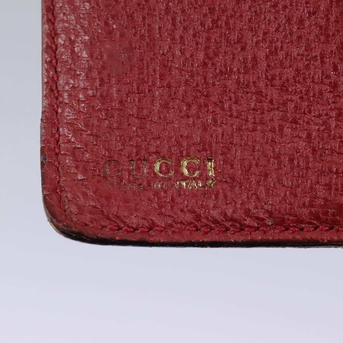 Gucci Couverture Agenda Red Leather Wallet (Pre-Owned)
