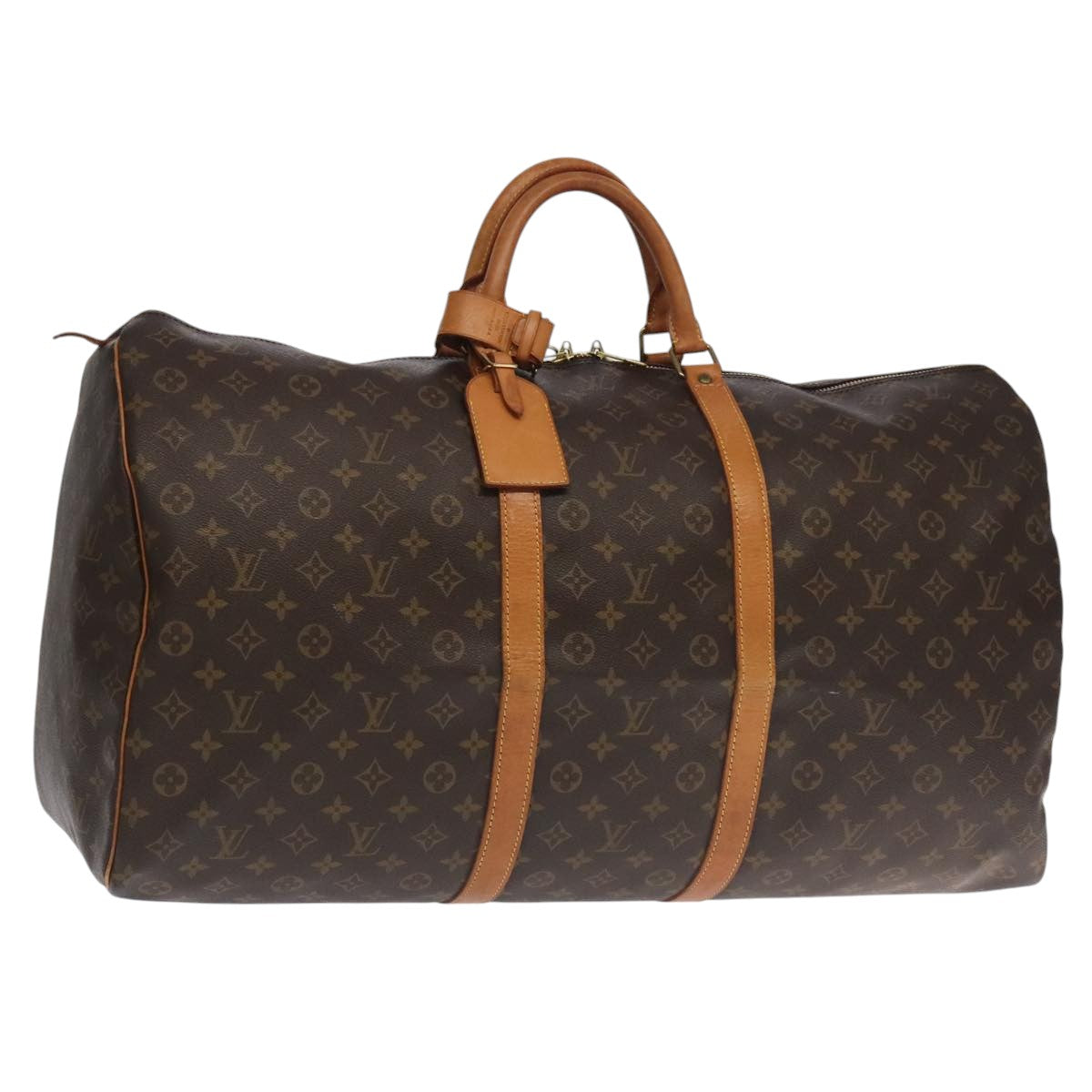Louis Vuitton Keepall 60 Brown Canvas Travel Bag (Pre-Owned)