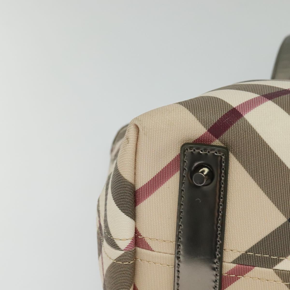 Burberry Nova Check Beige Canvas Tote Bag (Pre-Owned)