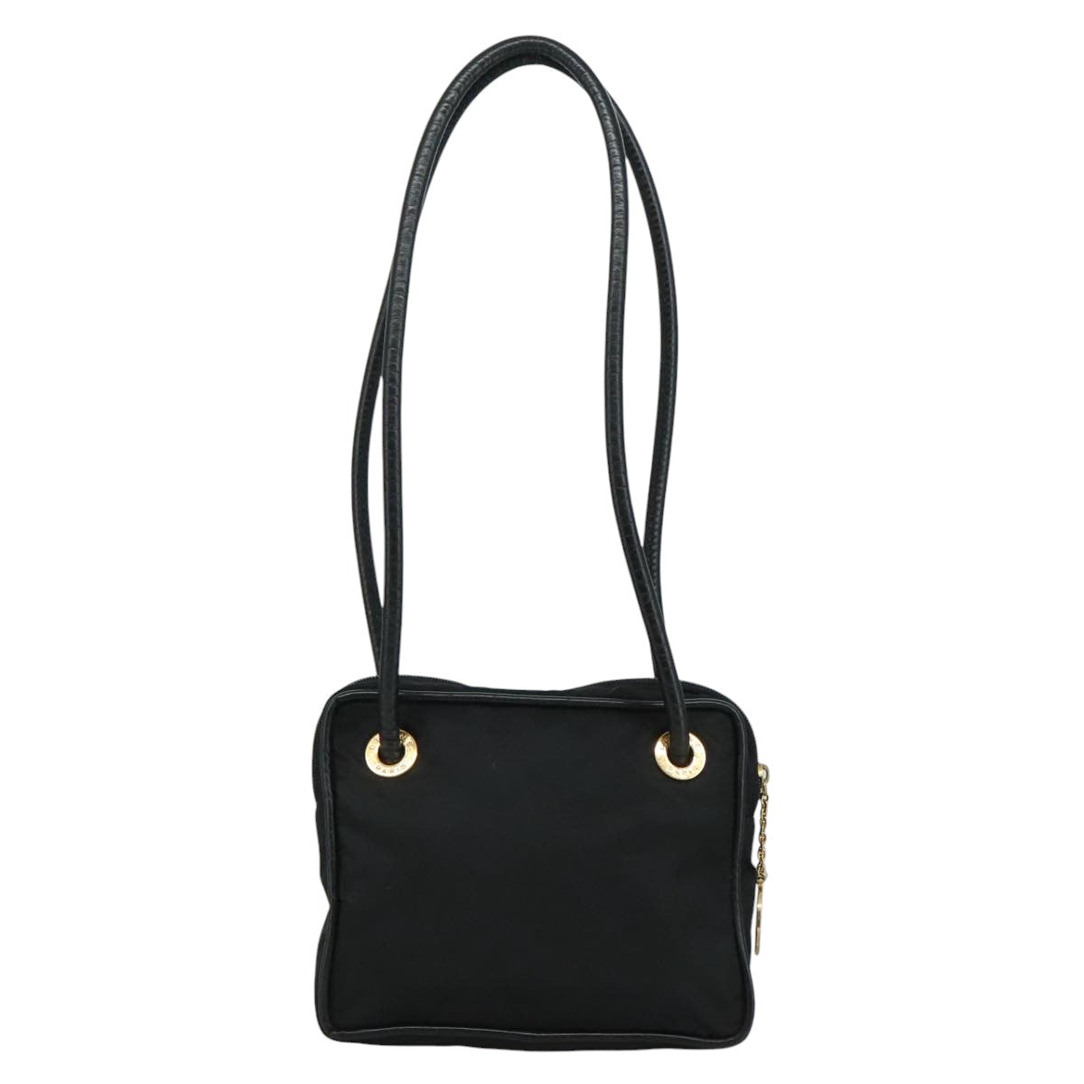 Céline Logo Du Cercle Black Synthetic Shoulder Bag (Pre-Owned)
