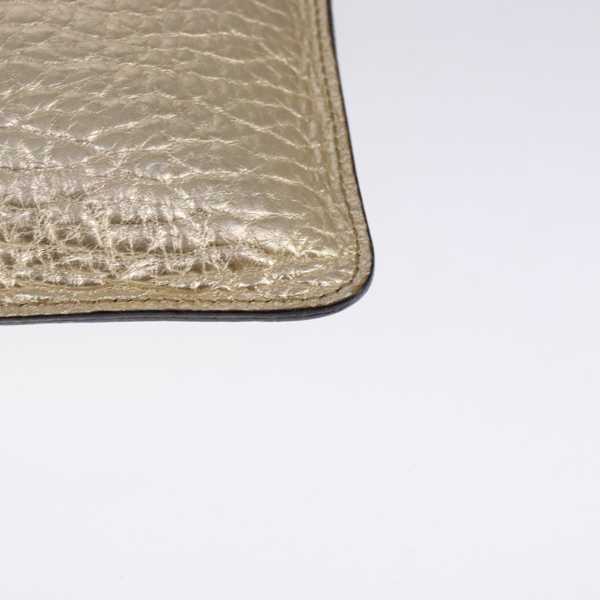 Burberry Gold Leather Shoulder Bag (Pre-Owned)
