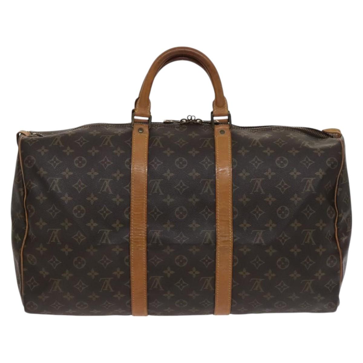 Louis Vuitton Keepall 50 Blue Canvas Travel Bag (Pre-Owned)