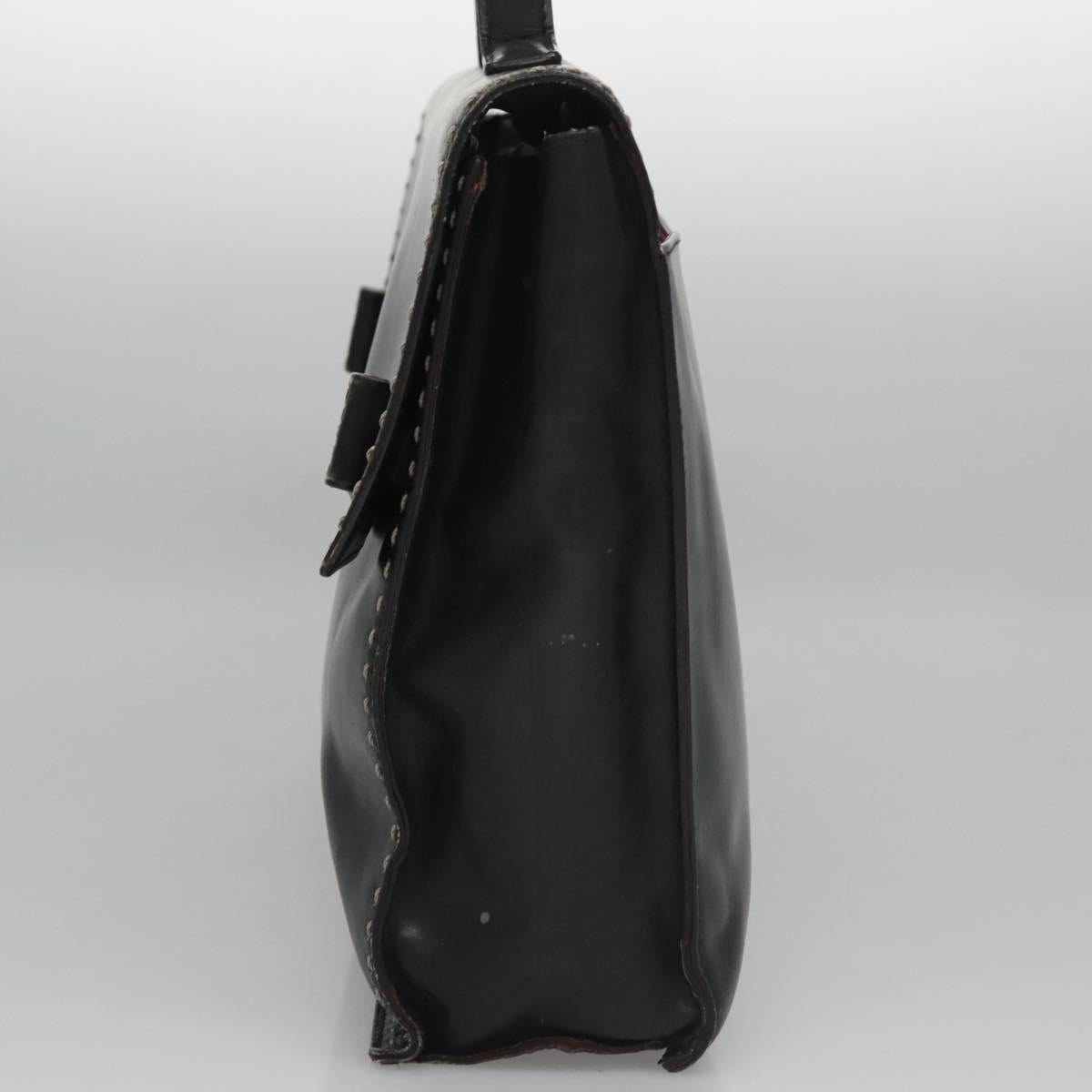 Céline Macadam Black Leather Handbag (Pre-Owned)
