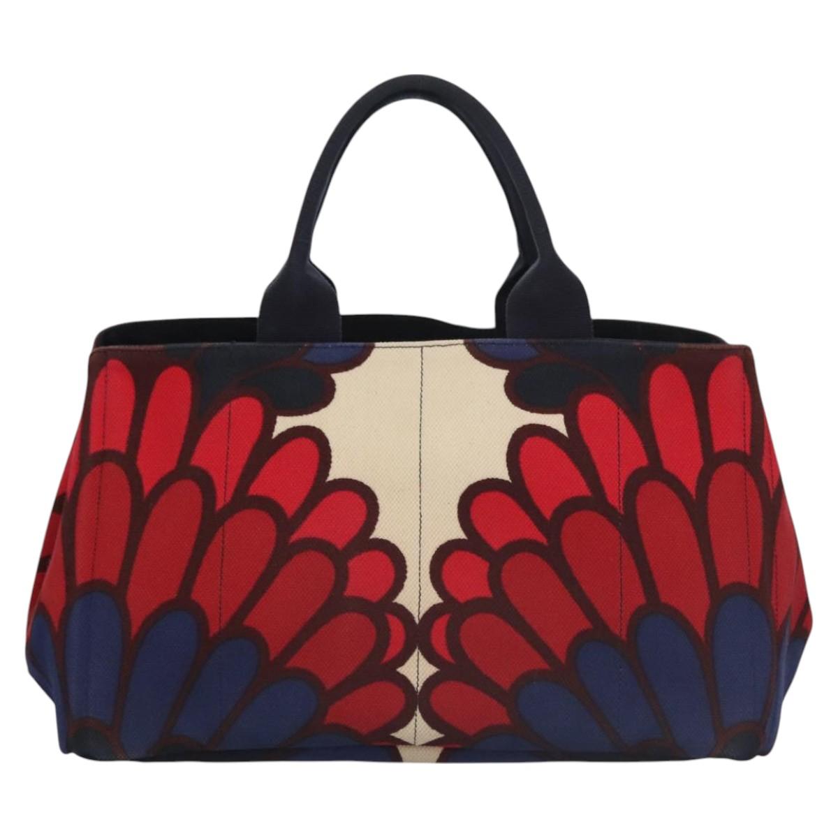 Prada Canapa Multicolour Canvas Handbag (Pre-Owned)