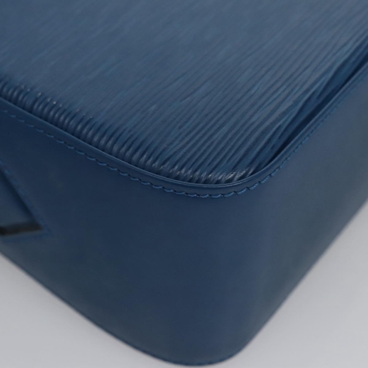 Louis Vuitton Grenelle Blue Leather Shoulder Bag (Pre-Owned)