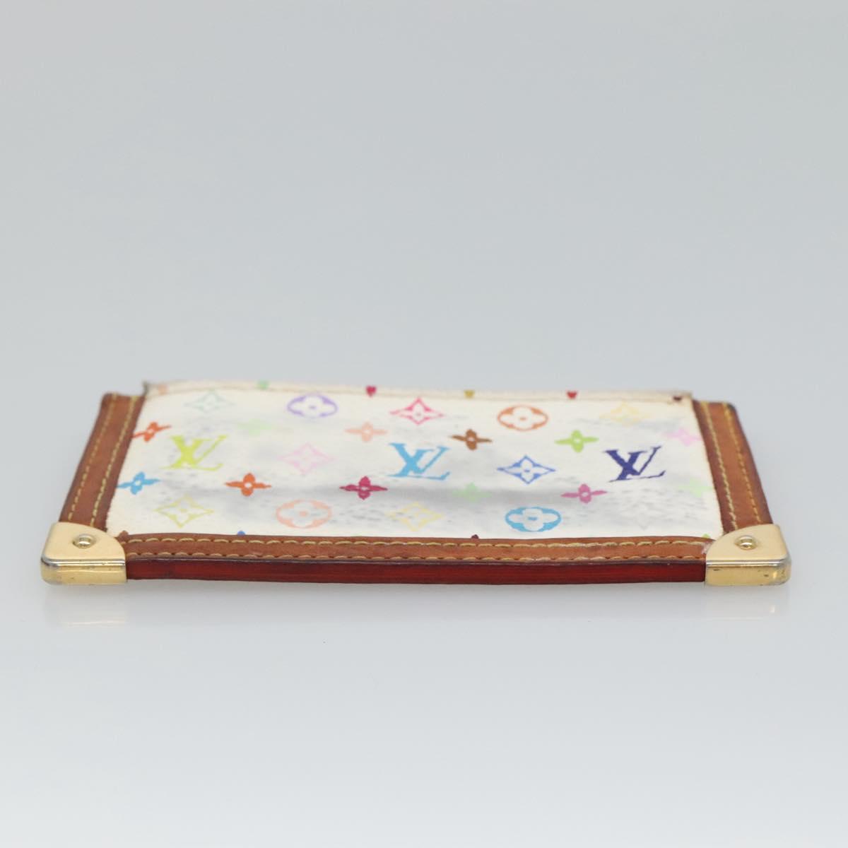 Louis Vuitton Pochette Clés White Canvas Wallet (Pre-Owned)