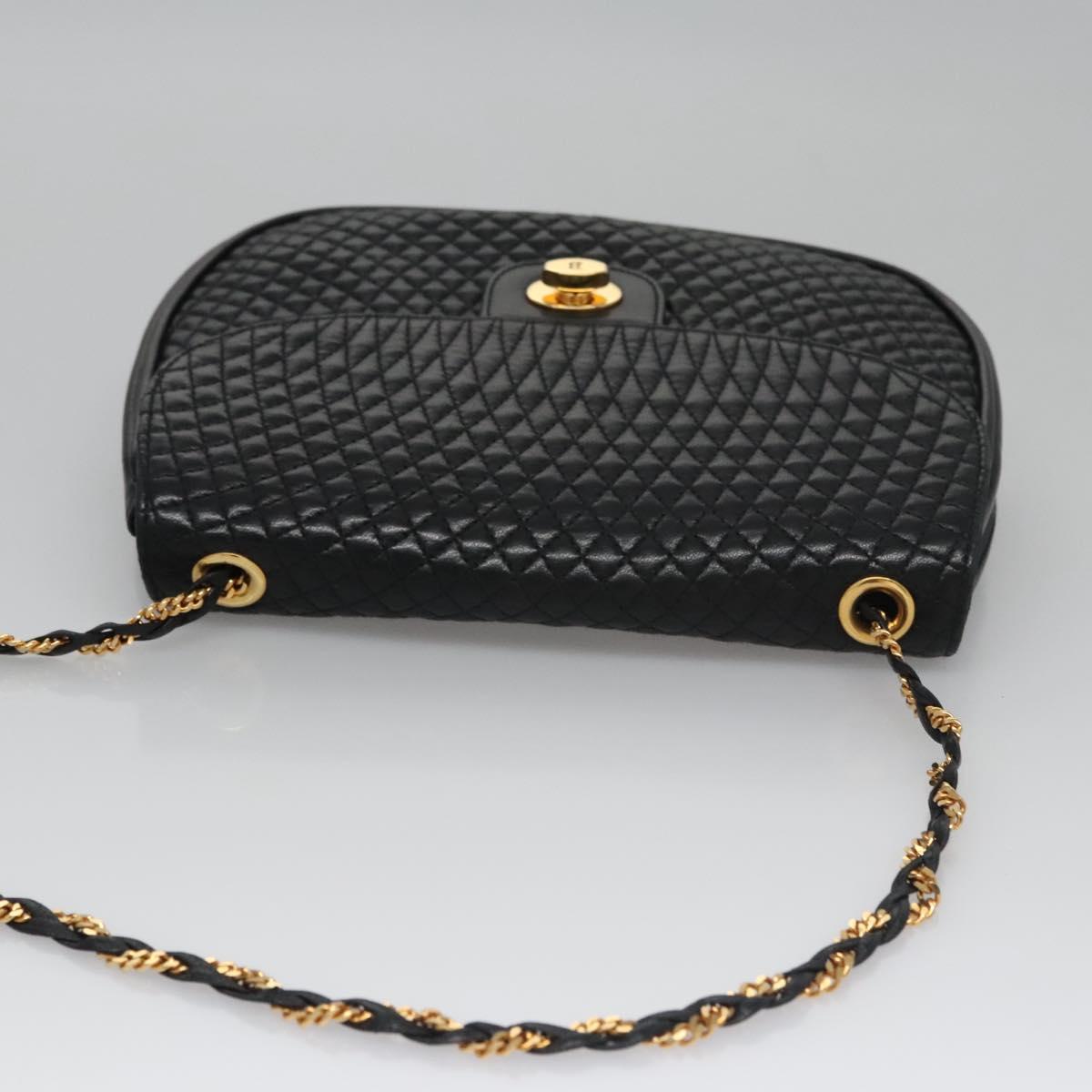 Bally Black Leather Shoulder Bag (Pre-Owned)