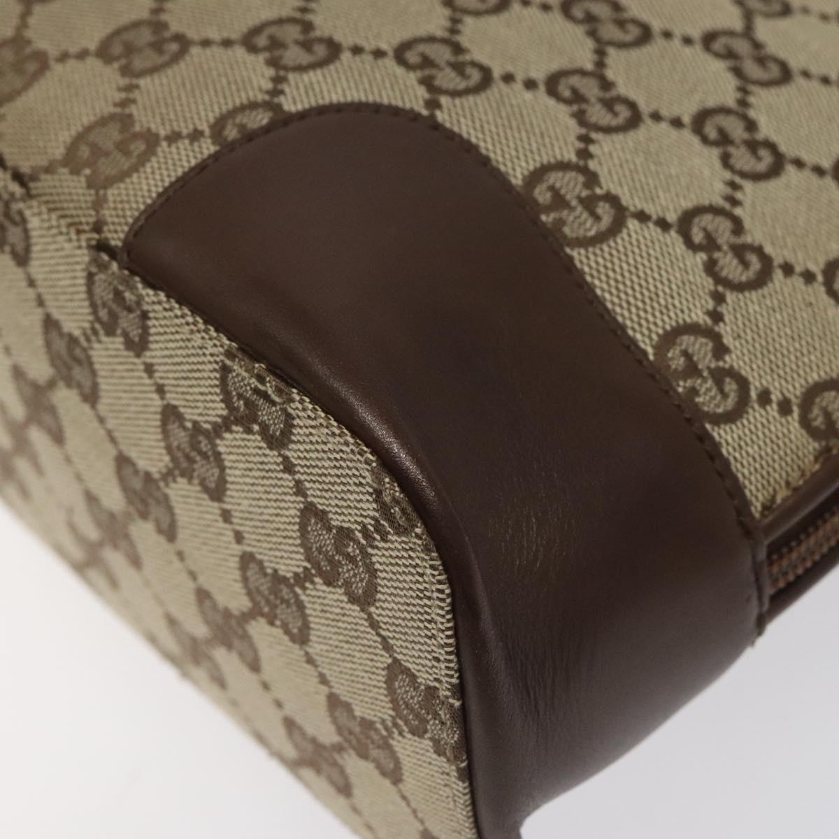 Gucci Gg Canvas Beige Canvas Shoulder Bag (Pre-Owned)