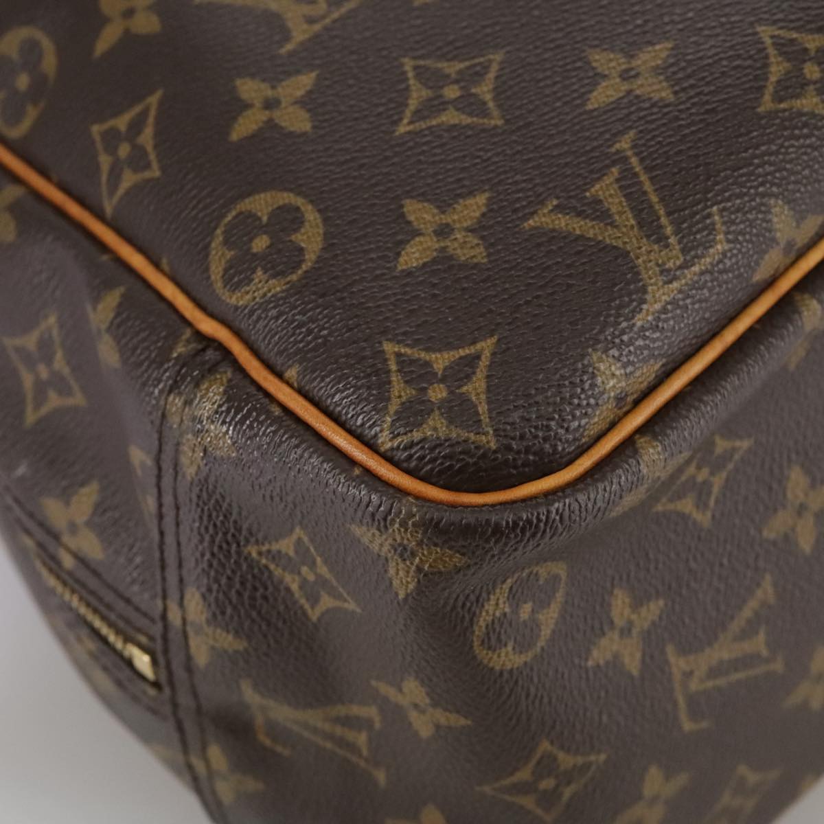 Louis Vuitton Deauville Brown Canvas Handbag (Pre-Owned)