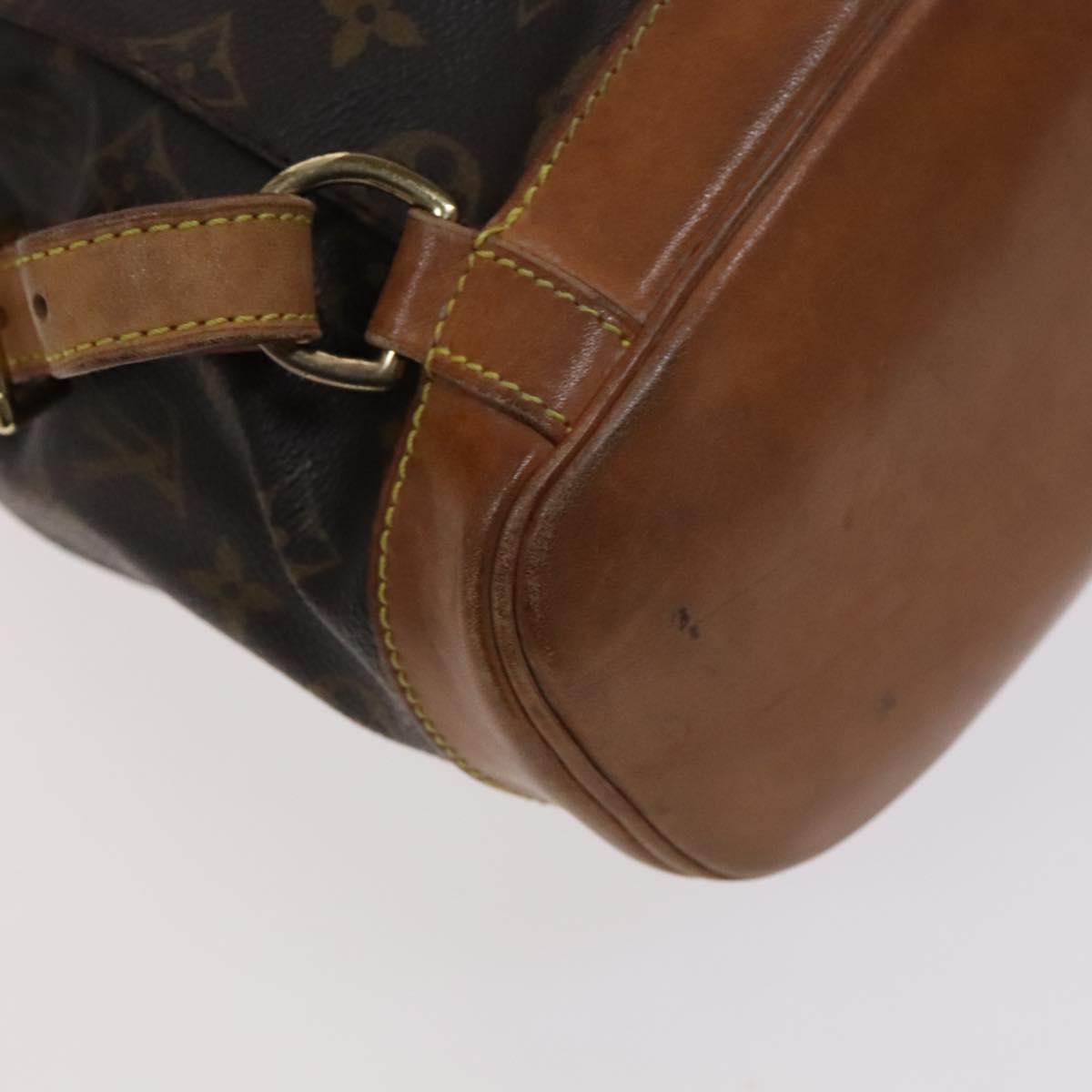 Louis Vuitton Montsouris Mm Brown Canvas Backpack Bag (Pre-Owned)