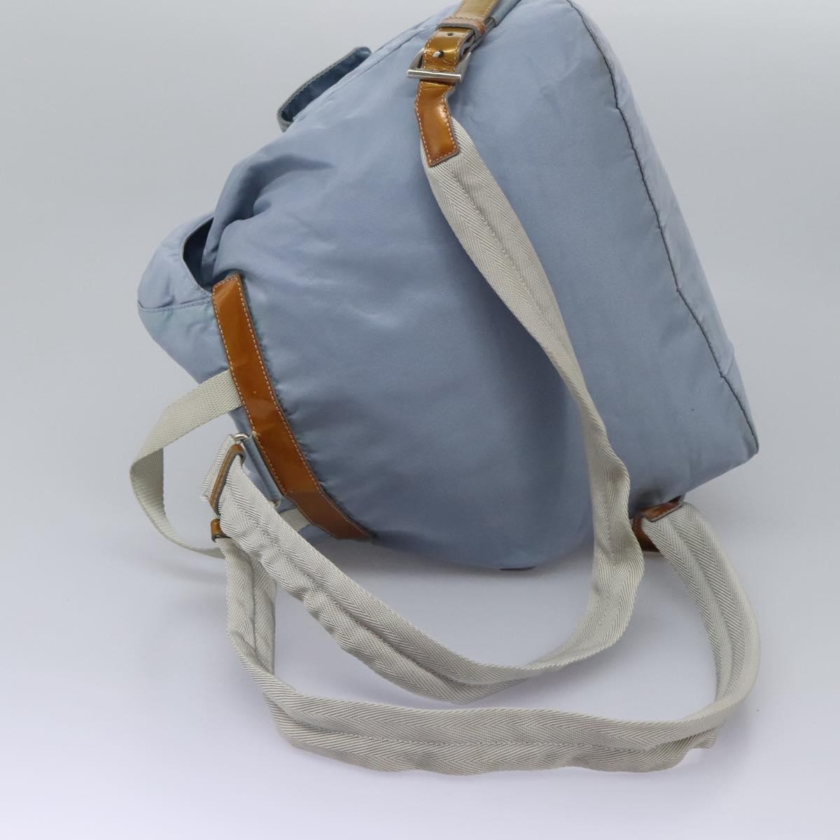 Prada Re-Nylon Blue Synthetic Backpack Bag (Pre-Owned)