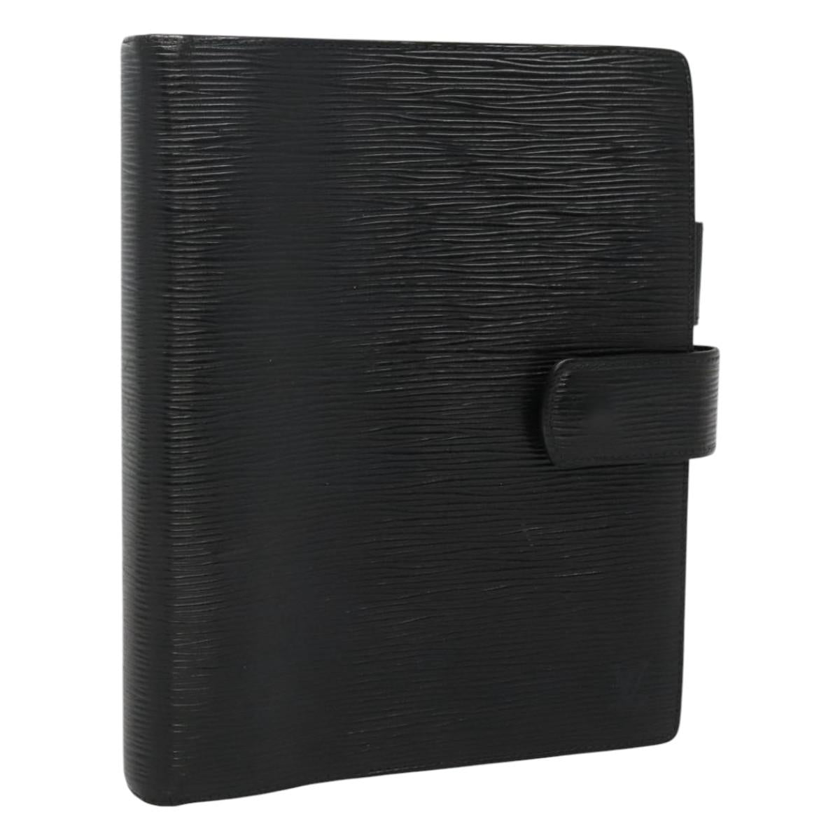 Louis Vuitton Agenda Cover Black Leather Wallet (Pre-Owned)