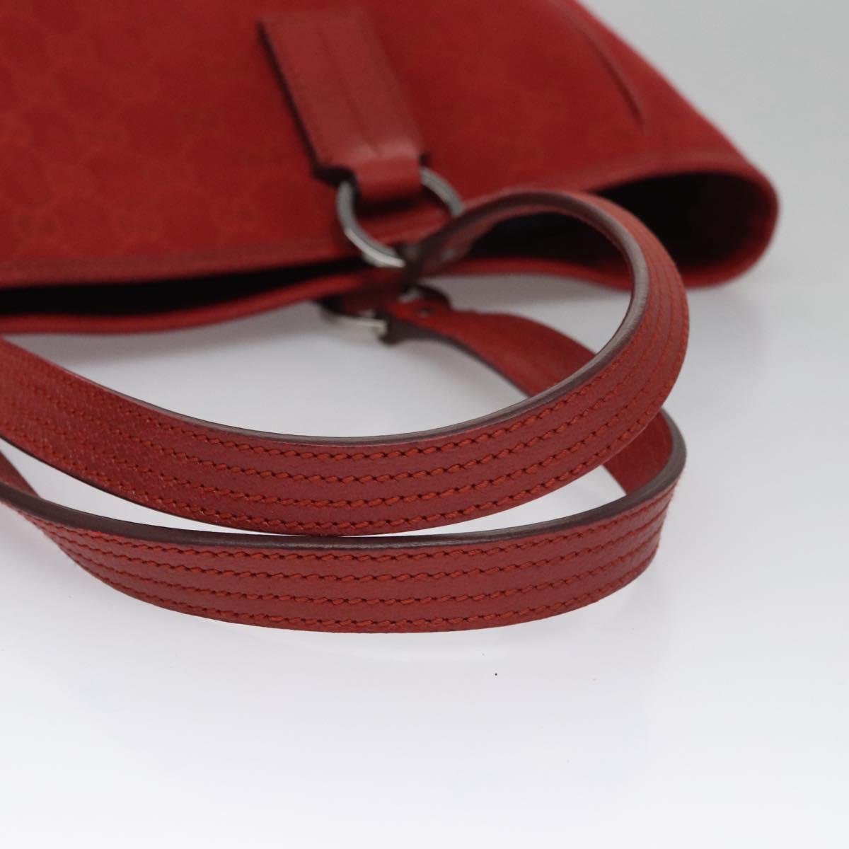 Gucci Gg Canvas Red Canvas Tote Bag (Pre-Owned)
