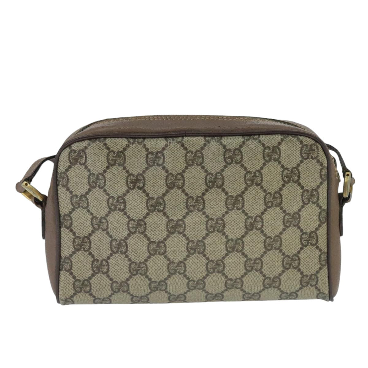 Gucci Gg Supreme Beige Canvas Shoulder Bag (Pre-Owned)