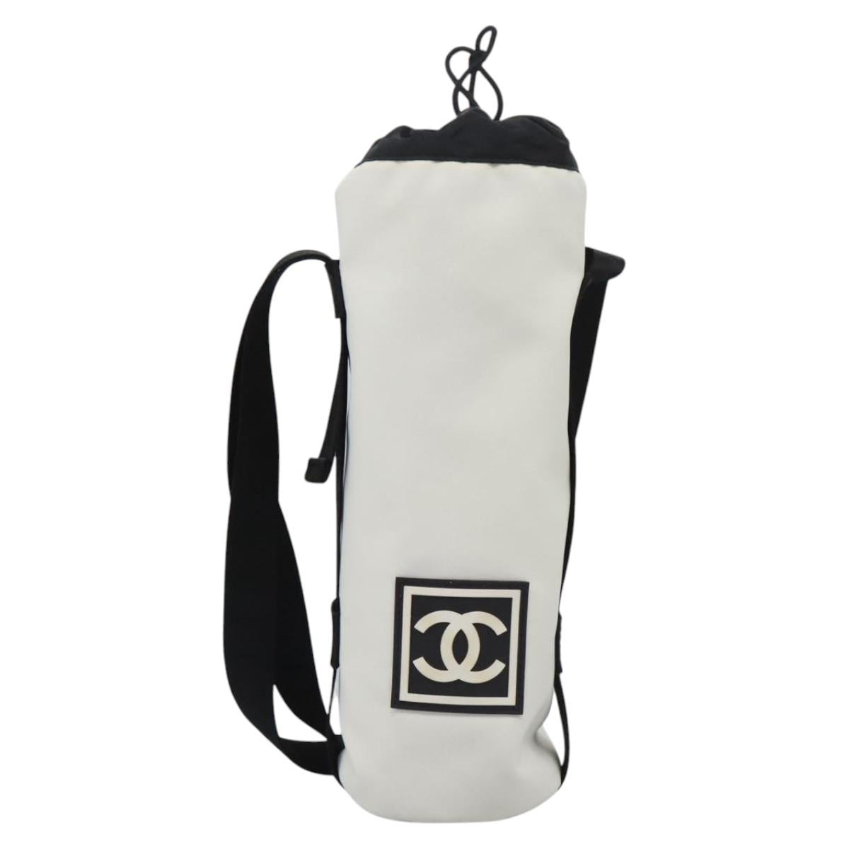 Chanel Sport Line White Synthetic Shoulder Bag (Pre-Owned)