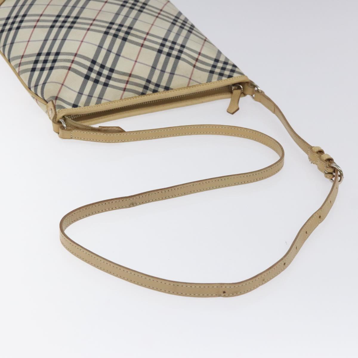 Burberry Nova Check Beige Synthetic Shoulder Bag (Pre-Owned)