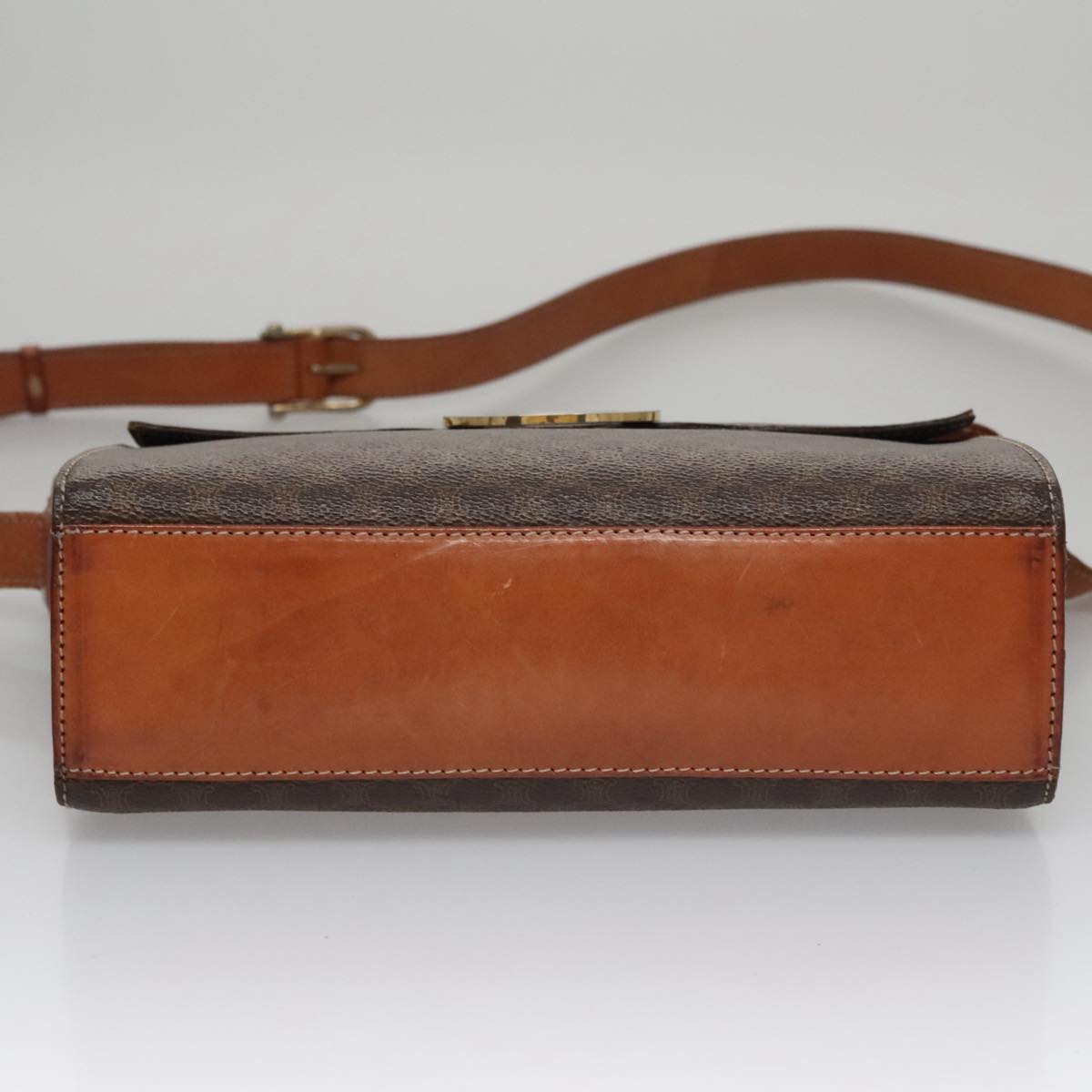 Céline Macadam Brown Canvas Shoulder Bag (Pre-Owned)