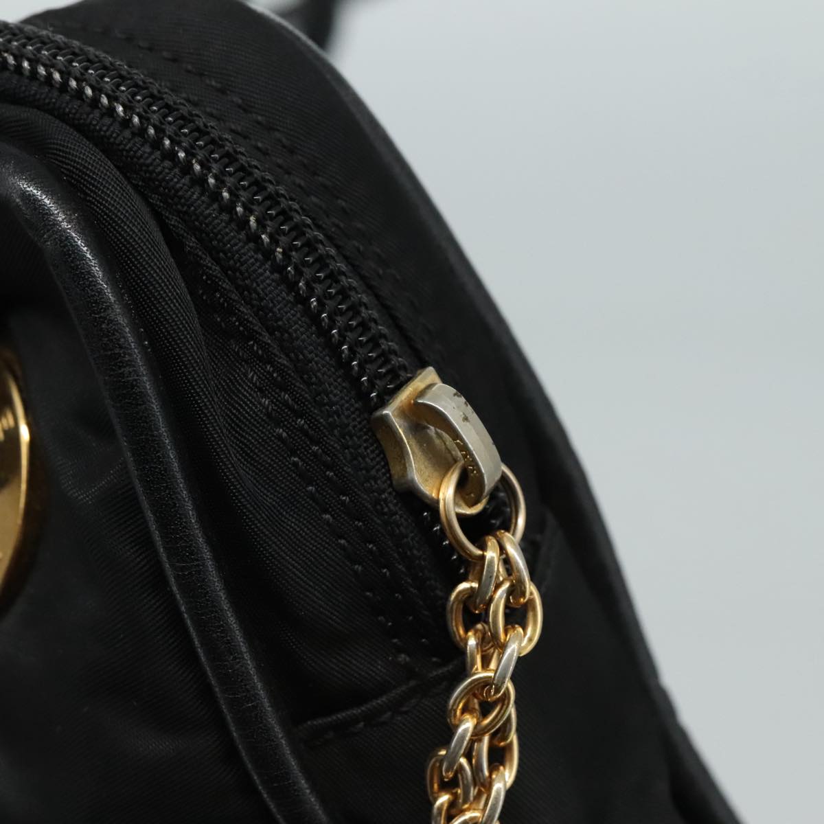 Céline Logo Du Cercle Black Synthetic Shoulder Bag (Pre-Owned)