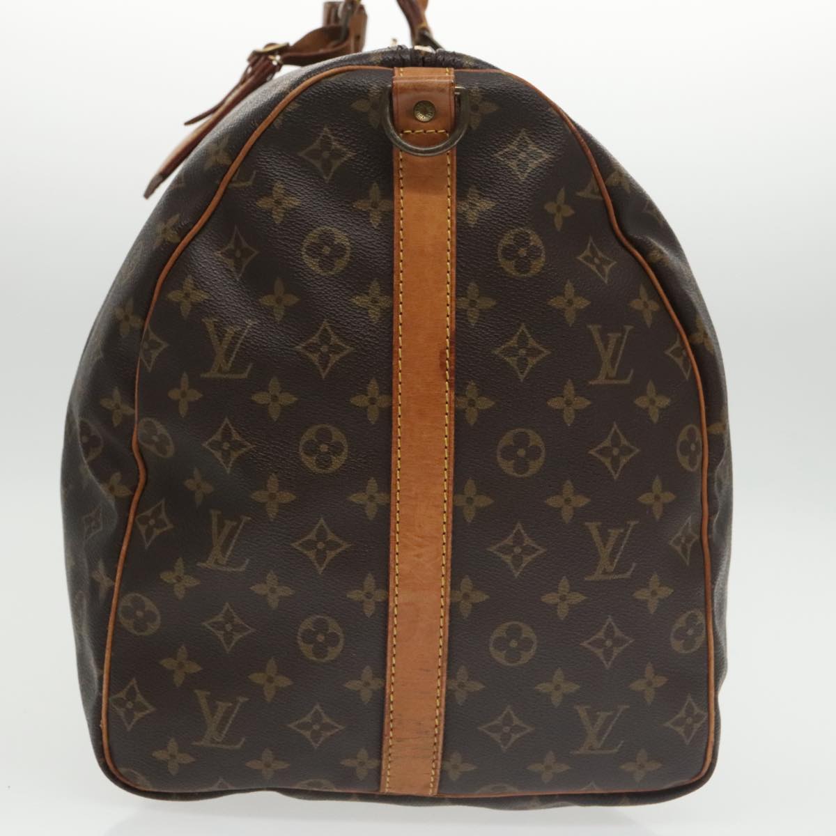 Louis Vuitton Keepall Bandoulière 60 Brown Canvas Travel Bag (Pre-Owned)